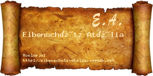 Eibenschütz Atália névjegykártya